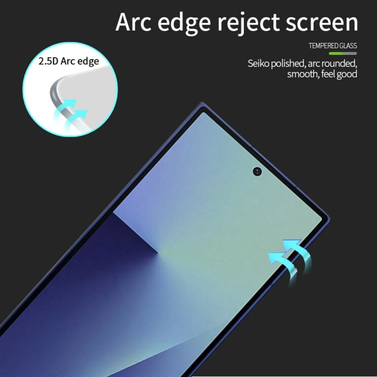 Защитное стекло MOFI Full Glue Protect для Samsung Galaxy Fold 7 - Black: фото 3 из 9