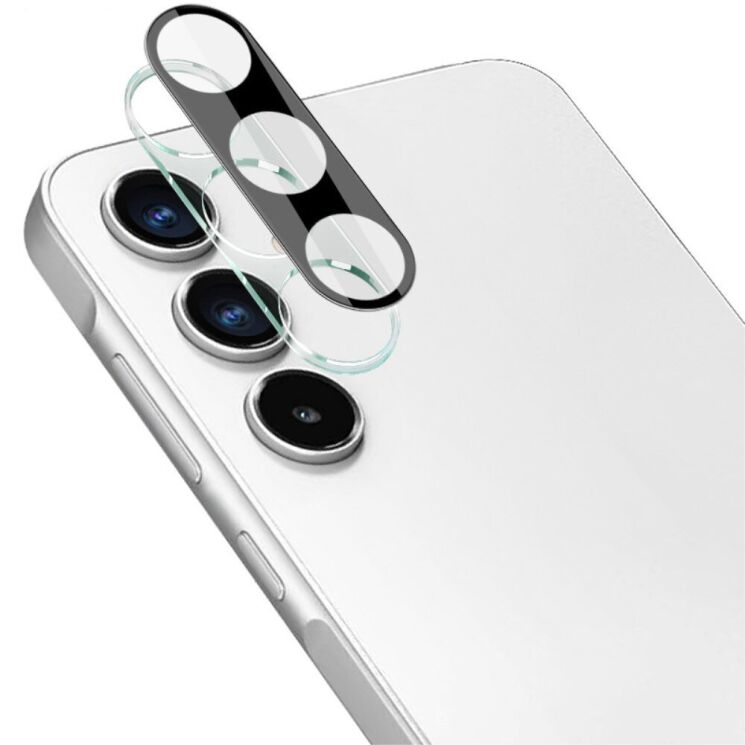 Защитное стекло на камеру IMAK Black Glass Lens для Samsung Galaxy A35 (A356) - Black: фото 2 из 10