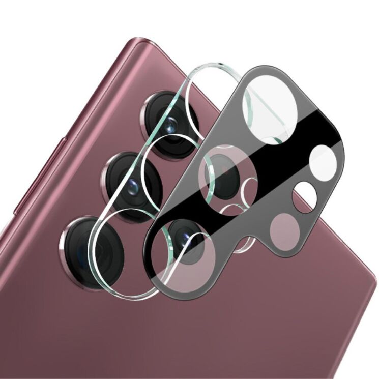 Защитное стекло на камеру IMAK Black Glass Lens для Samsung Galaxy S23 Ultra - Black: фото 2 из 11
