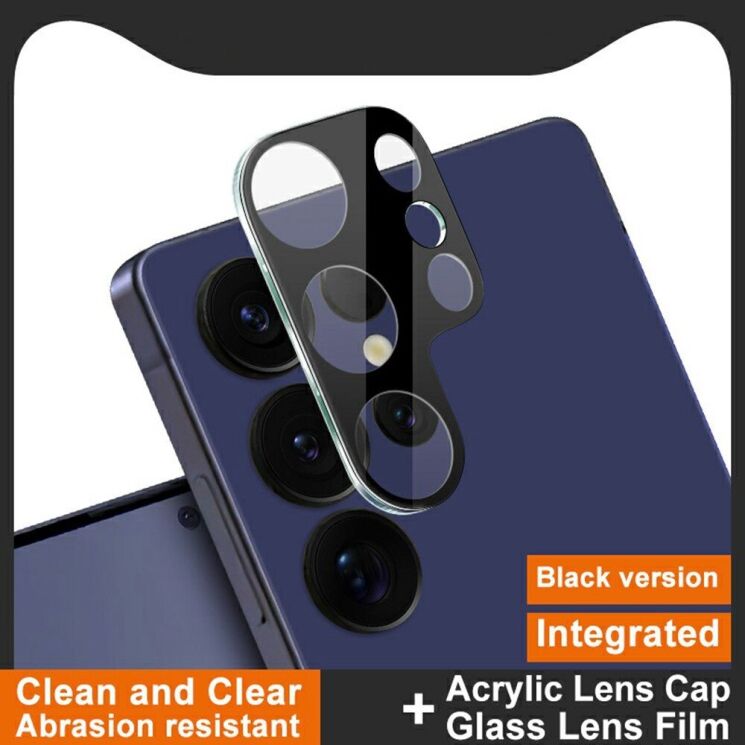 Защитное стекло на камеру IMAK Black Glass Lens для Samsung Galaxy S25 Ultra (S938) - Black: фото 2 из 7