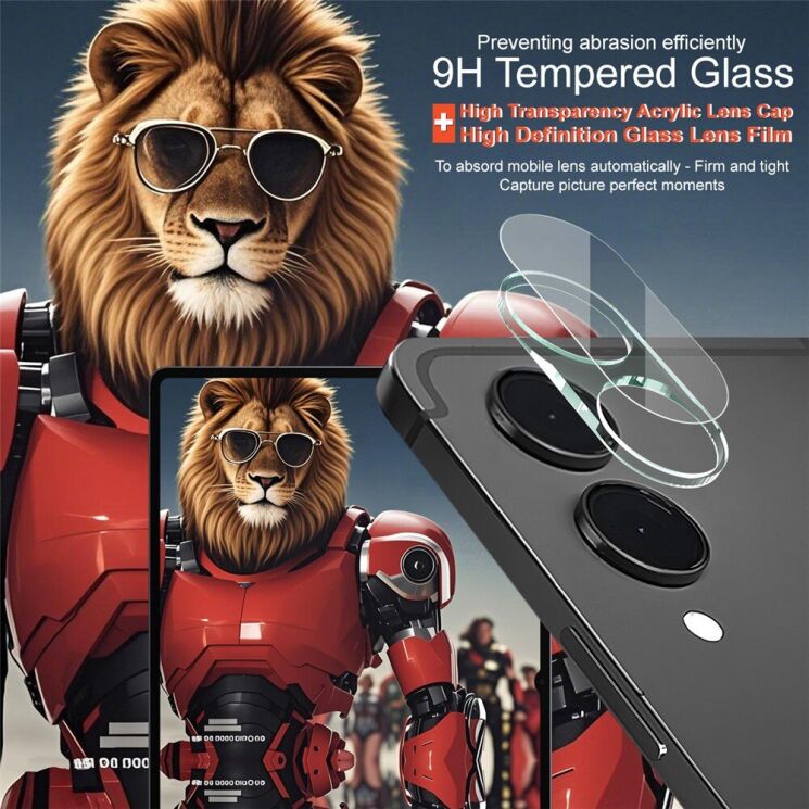 Защитное стекло на камеру IMAK Integrated Lens Protector для Samsung Galaxy Tab S11 Ultra (X930/X936): фото 5 из 8