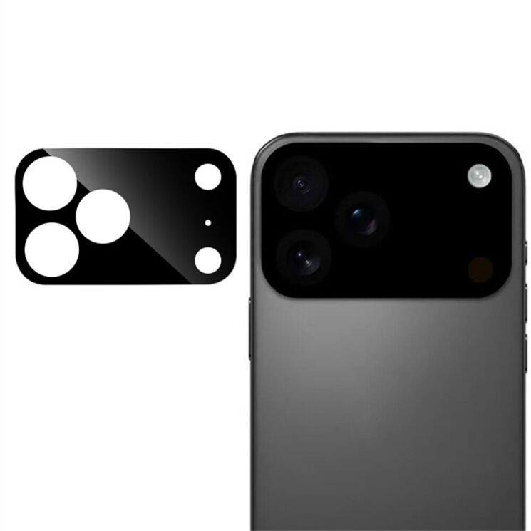 Защитное стекло на камеру RURIHAI Black Lens для Apple iPhone 17 Pro - Black: фото 1 из 4