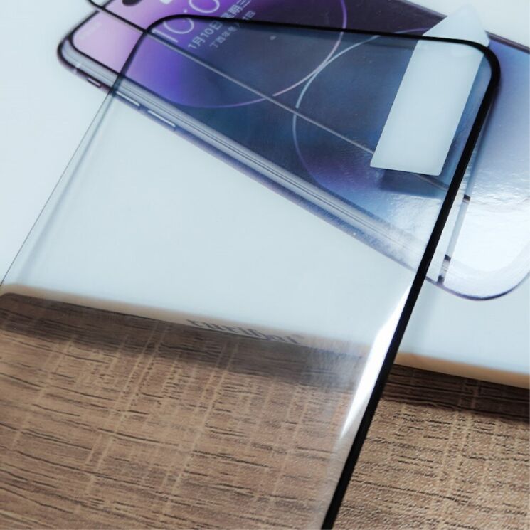 Защитное стекло RURIHAI 3D Curved CF для Honor 200 - Black: фото 3 из 5