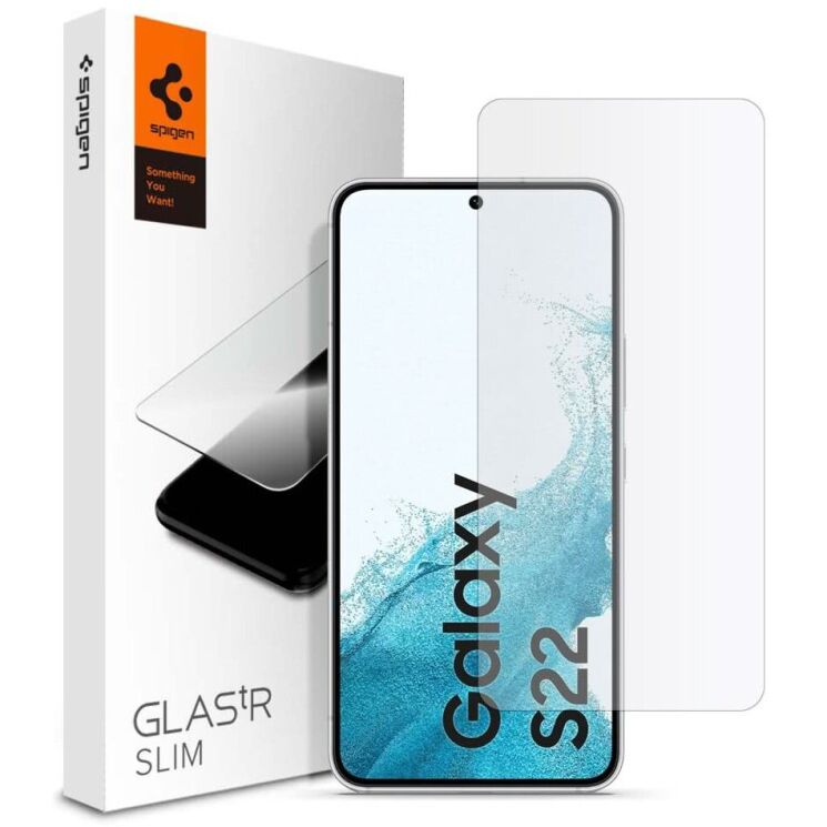 Защитное стекло Spigen (SGP) Protector Glas.tR SLIM HD для Samsung Galaxy S22 (S901): фото 1 из 4