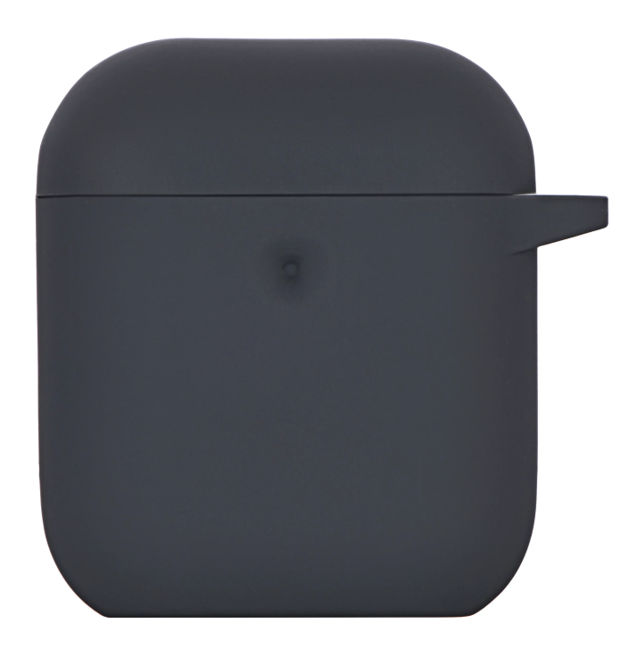 Защитный чехол 2E Pure Color Silicone (3mm) для Apple AirPods 1 / 2 - Carbon Gray: фото 2 из 3
