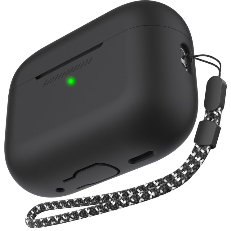 Защитный чехол AHASTYLE Silicone Case для AirPods Pro 3 - Black: фото 1 из 6