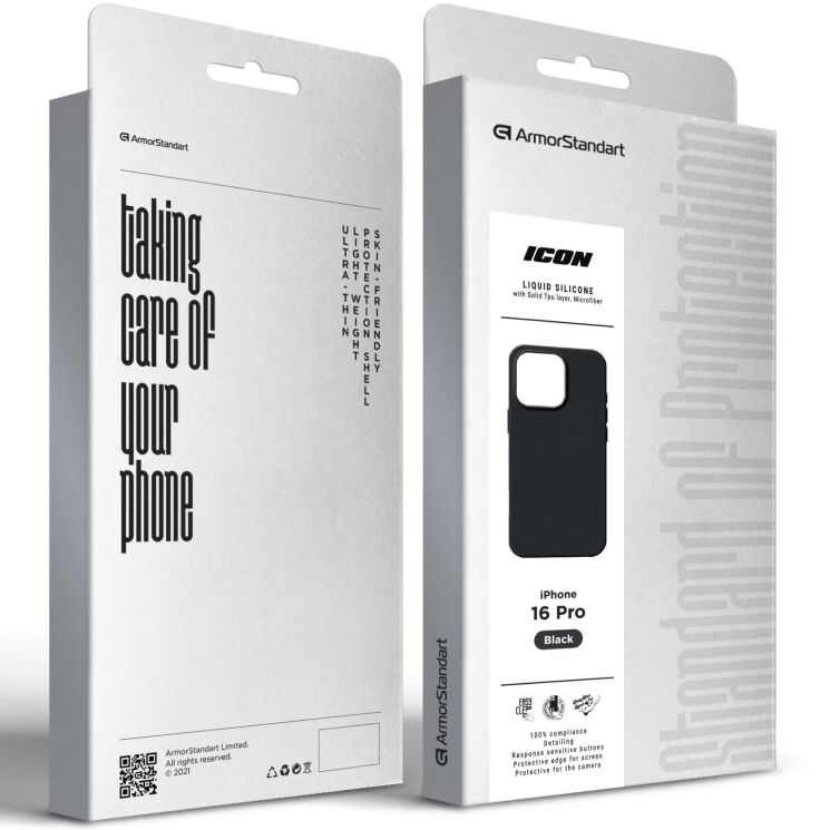 Захисний чохол ArmorStandart ICON2 Case для iPhone 16 Pro - Black: фото 2 з 8