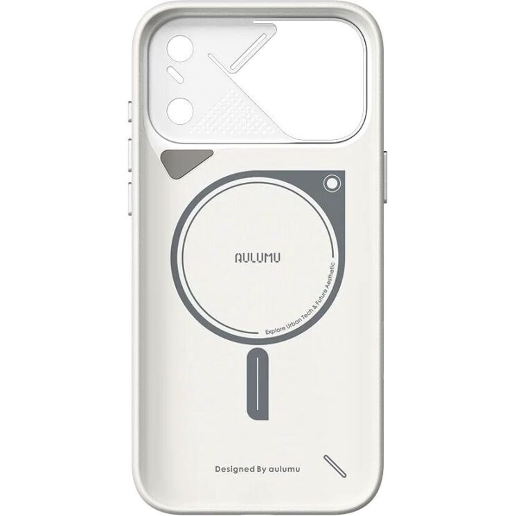 Захисний чохол AULUMU Particle Vegan Leather Case для iPhone 18 Pro / 17 Pro - White: фото 2 з 9
