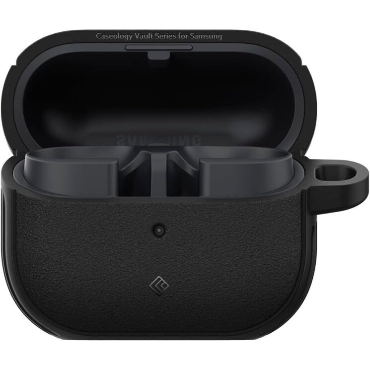 Защитный чехол Caseology Vault by Spigen для Samsung Galaxy Buds 3 / Buds 3 Pro - Matte Black: фото 2 из 7