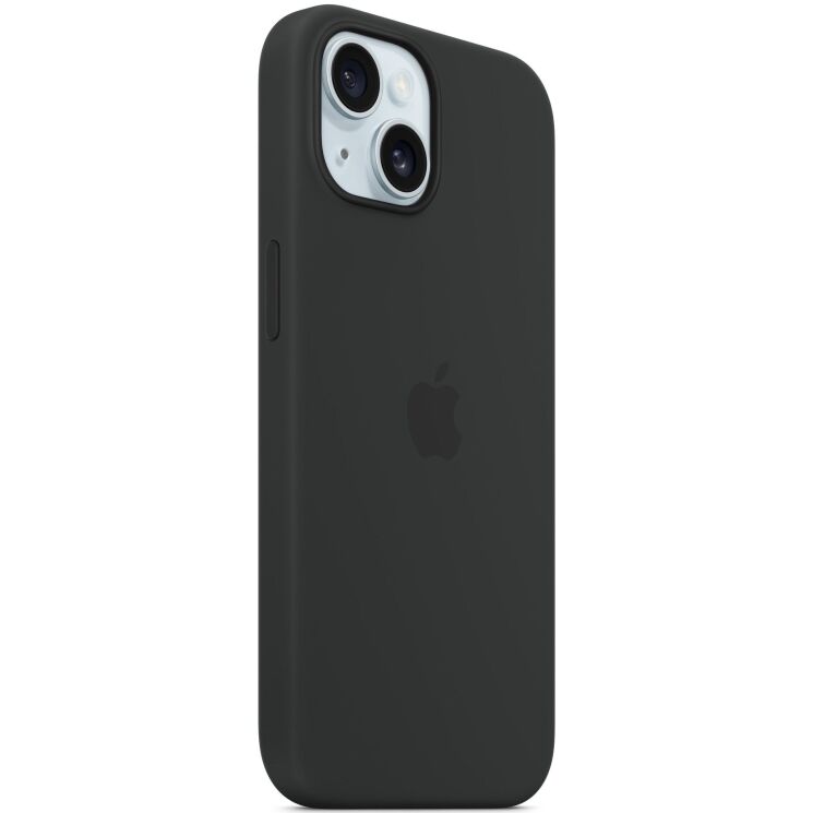 Захисний чохол Copiex Silicone Case with MagSafe для Apple iPhone 15 - Black: фото 4 з 5