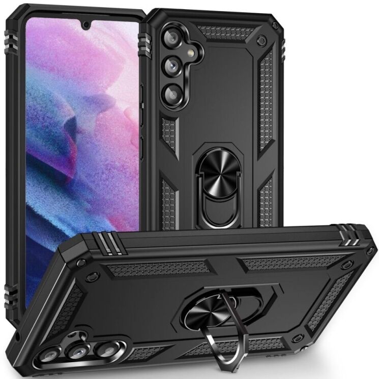 Защитный чехол Deexe Armor Case для Samsung Galaxy A34 (A346) - Black: фото 1 из 7