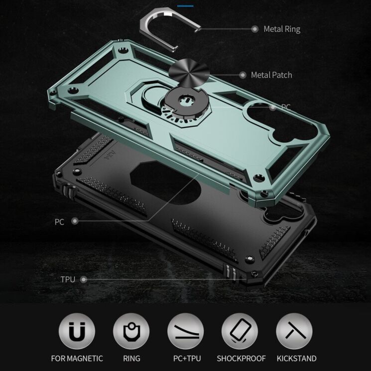 Защитный чехол Deexe Armor Case для Samsung Galaxy A34 (A346) - Black: фото 7 из 7