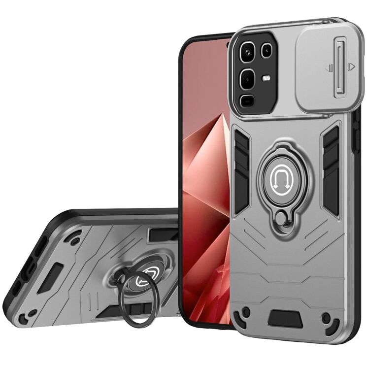 Захисний чохол Deexe Armor MagShield для Infinix Note 50 - Grey: фото 1 з 7