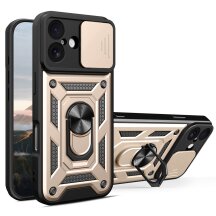 Захисний чохол Deexe Armor Shield для Apple iPhone 17 - Gold: фото 1 з 10