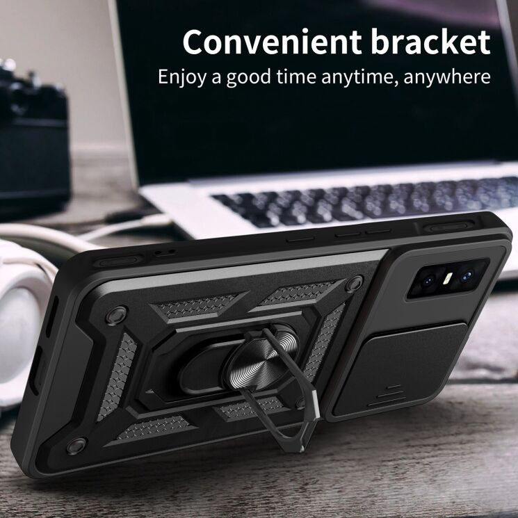 Захисний чохол Deexe Armor Shield для Infinix GT 30 Pro - Black: фото 5 з 9