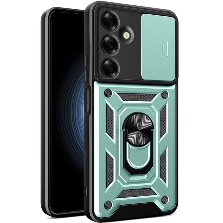 Захисний чохол Deexe Armor Shield для Samsung Galaxy M35 (M356) - Green: фото 1 з 8