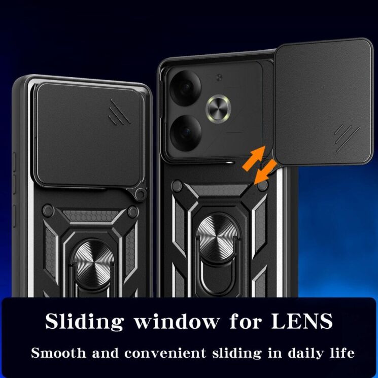 Защитный чехол Deexe Armor Shield для TECNO Pova 6 - Silver: фото 2 из 8