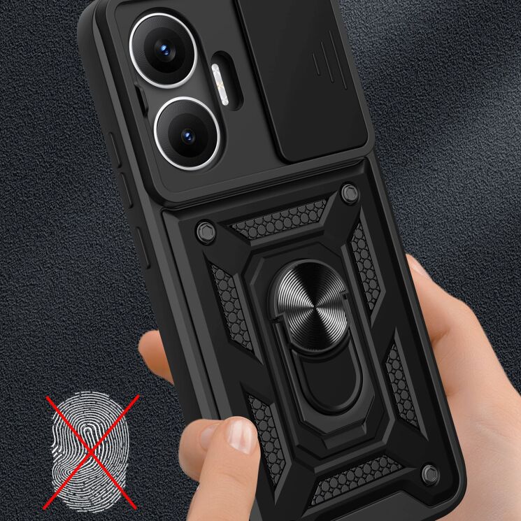 Защитный чехол Deexe Armor Shield для Xiaomi Poco F7 - Black: фото 4 из 9