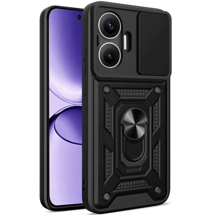 Защитный чехол Deexe Armor Shield для Xiaomi Poco F7 - Black: фото 1 из 9