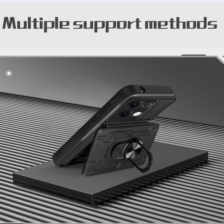 Защитный чехол Deexe Armor Slider для OPPO Reno 13 5G - Rose Gold: фото 6 из 9