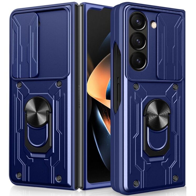 Защитный чехол Deexe Armor Slider (FF) для Samsung Galaxy Fold 5 - Sapphire: фото 1 из 10