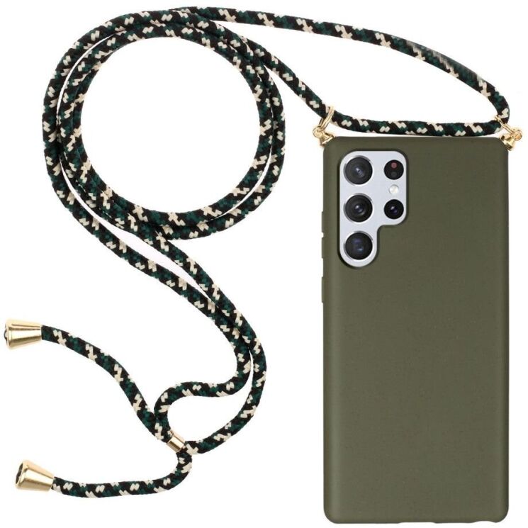 Защитный чехол Deexe Astra Case для Samsung Galaxy S22 Ultra - Army Green: фото 1 из 4