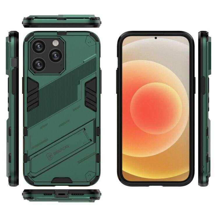 Защитный чехол Deexe Bibercas для Apple iPhone 14 Pro - Green: фото 3 из 6