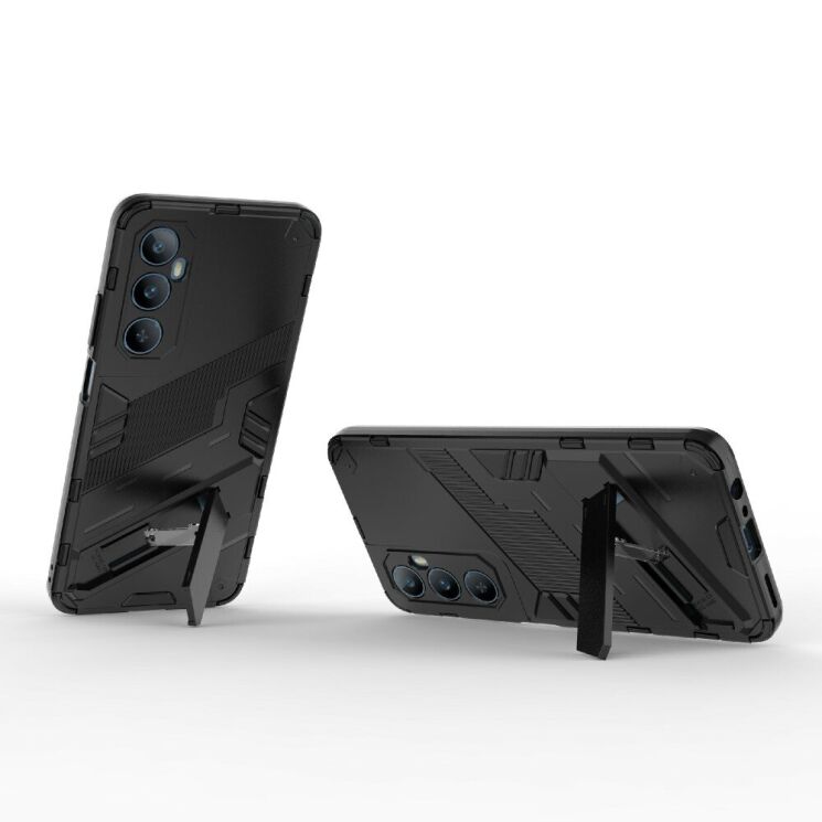 Захисний чохол Deexe Bibercas для Realme C65 - Black: фото 3 з 8