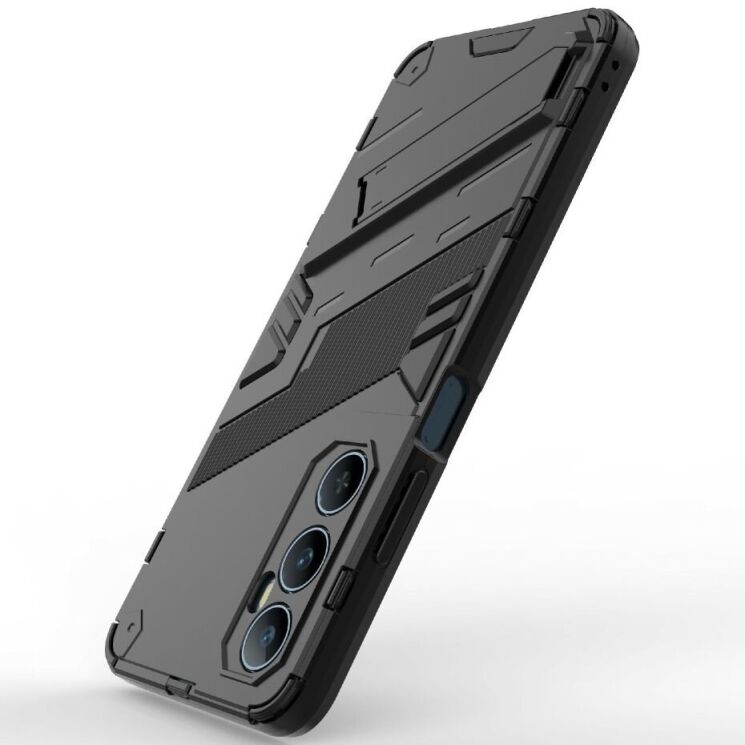 Захисний чохол Deexe Bibercas для Realme C65 - Black: фото 4 з 8