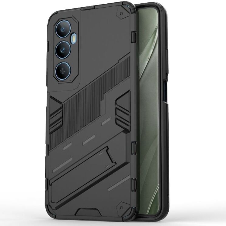 Захисний чохол Deexe Bibercas для Realme C65 - Black: фото 2 з 8
