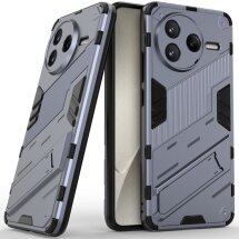 Защитный чехол Deexe Bibercas для Xiaomi Poco F7 Pro - Grey: фото 1 из 8