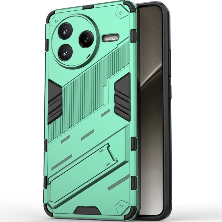 Захисний чохол Deexe Bibercas для Xiaomi Poco F7 Pro - Grey: фото 2 з 8