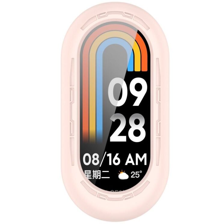 Защитный чехол Deexe Color Frame для Xiaomi Mi Smart Band 9 - Pink: фото 4 из 8
