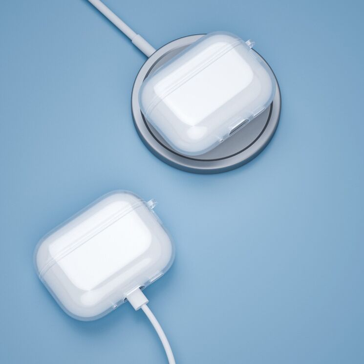 Защитный чехол Deexe Crystal Color для Apple AirPods Pro 3 - Transparent Black (390132H) Защитный чехол Deexe Crystal Color для Apple AirPods Pro 3 - Transparent Black: фото 6 из 11