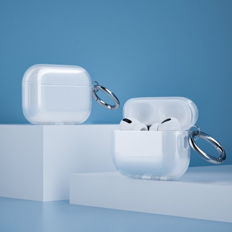 Защитный чехол Deexe Crystal Color для Apple AirPods Pro 3 - Transparent Black (390132H) Защитный чехол Deexe Crystal Color для Apple AirPods Pro 3 - Transparent Black: фото 4 из 11