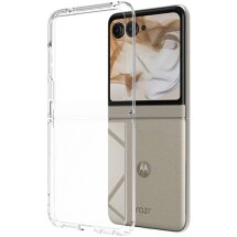 Защитный чехол Deexe Crystal Hybrid (FF) для Motorola Razr 50 - Transparent: фото 1 из 7