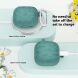 Защитный чехол Deexe Flower Pattern для Apple AirPods 4 - Matcha Green (364429M). Фото 7 из 8