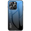 Захисний чохол Deexe Gradient Color для iPhone 16 Pro Max - Black / Blue (360469BL)