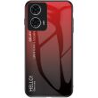 Защитный чехол Deexe Gradient Color для Motorola Moto G24 Power - Black / Red (347917BR)