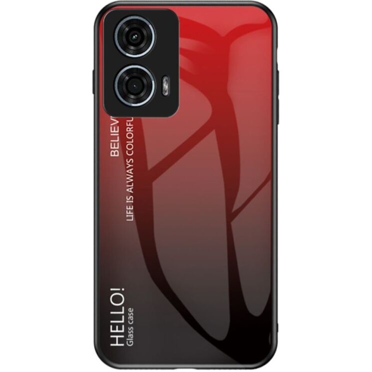 Защитный чехол Deexe Gradient Color для Motorola Moto G24 Power - Black / Red: фото 1 из 7