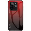 Захисний чохол Deexe Gradient Color для Realme GT 7 Pro - Red / Black (377233RB)