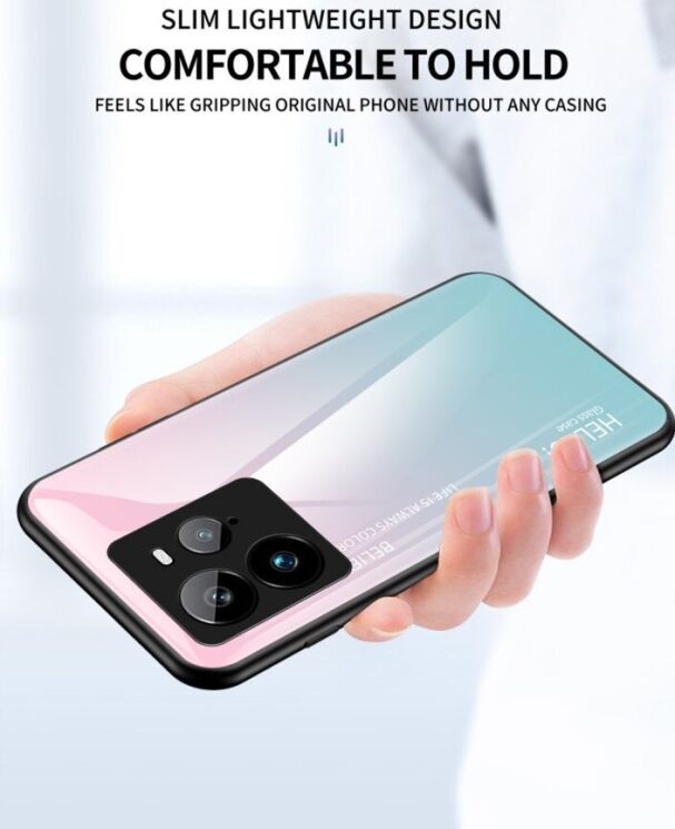 Захисний чохол Deexe Gradient Color для Realme GT 7 Pro - Red / Black: фото 12 з 15