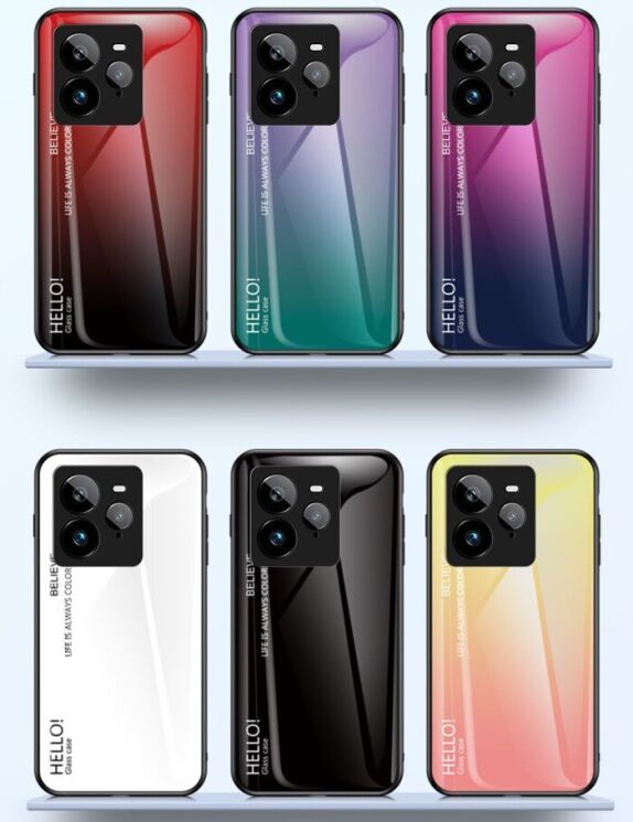 Захисний чохол Deexe Gradient Color для Realme GT 7 Pro - Red / Black: фото 14 з 15