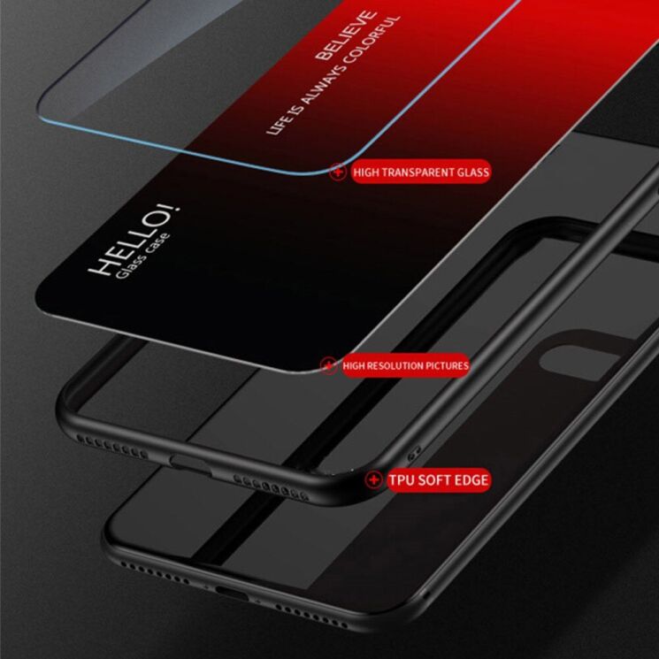 Захисний чохол Deexe Gradient Color для Realme GT 7 Pro - Red / Black: фото 3 з 15