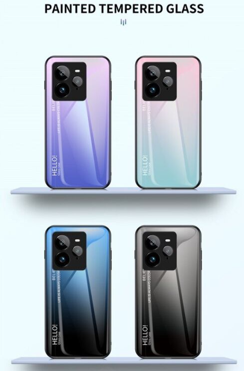 Захисний чохол Deexe Gradient Color для Realme GT 7 Pro - Red / Black: фото 13 з 15