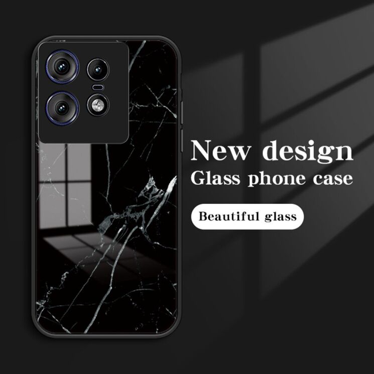 Захисний чохол Deexe Gradient Pattern для Motorola Edge 50 Pro - Gold / Black: фото 3 з 12