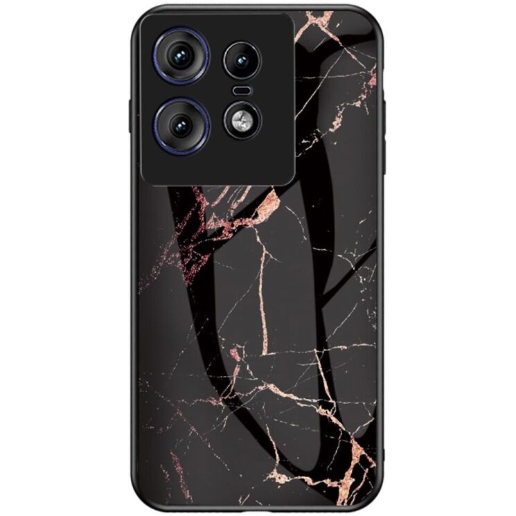 Захисний чохол Deexe Gradient Pattern для Motorola Edge 50 Pro - Gold / Black: фото 1 з 12