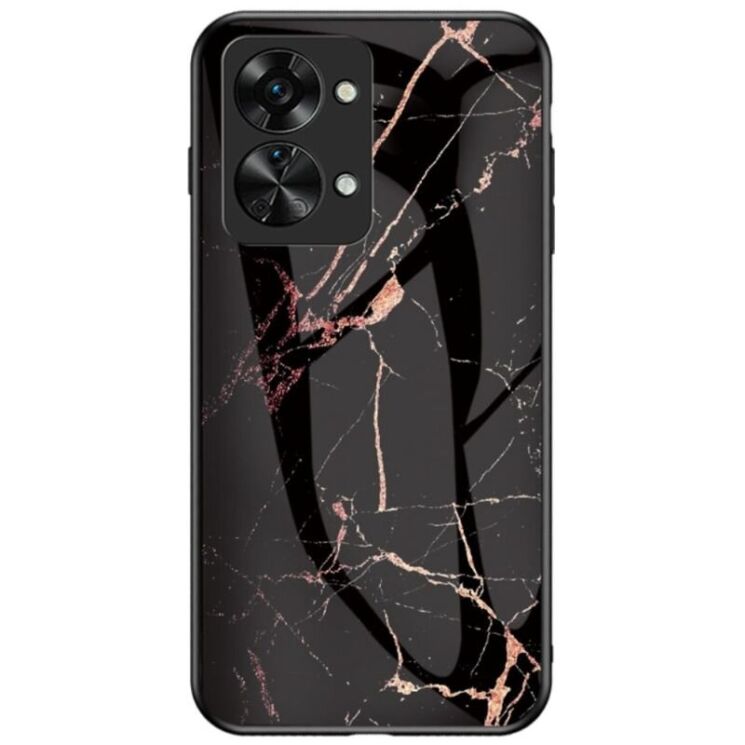 Чехол с рисунком Deexe Gradient Pattern для OnePlus Nord 2T - Black / Gold: фото 1 из 11