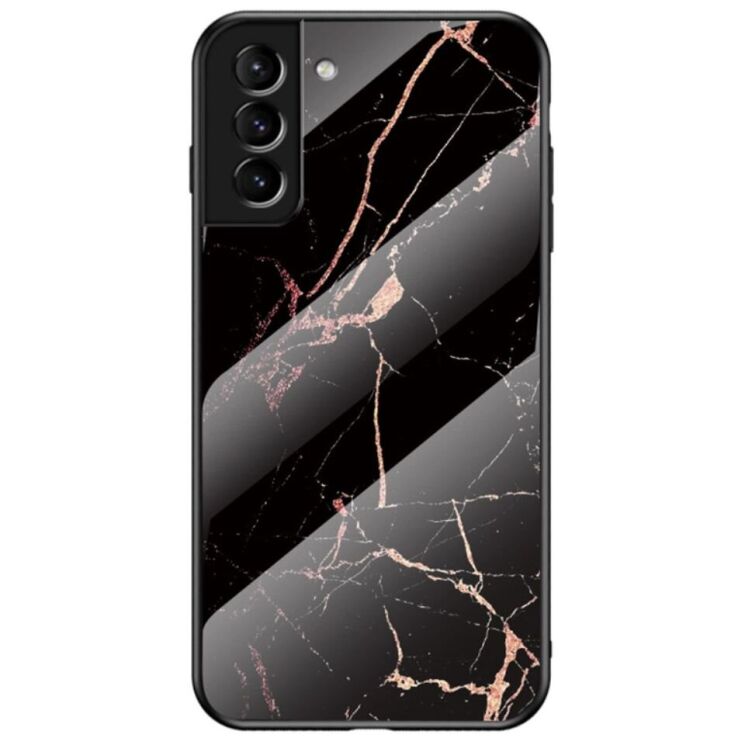 Защитный чехол Deexe Gradient Pattern для Samsung Galaxy S22 - Black / Gold: фото 1 из 7