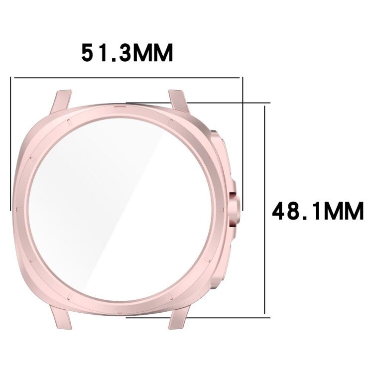 Захисний чохол Deexe Hollow Frame для Samsung Galaxy Watch 7 (44mm) - Champagne Gold: фото 7 з 7
